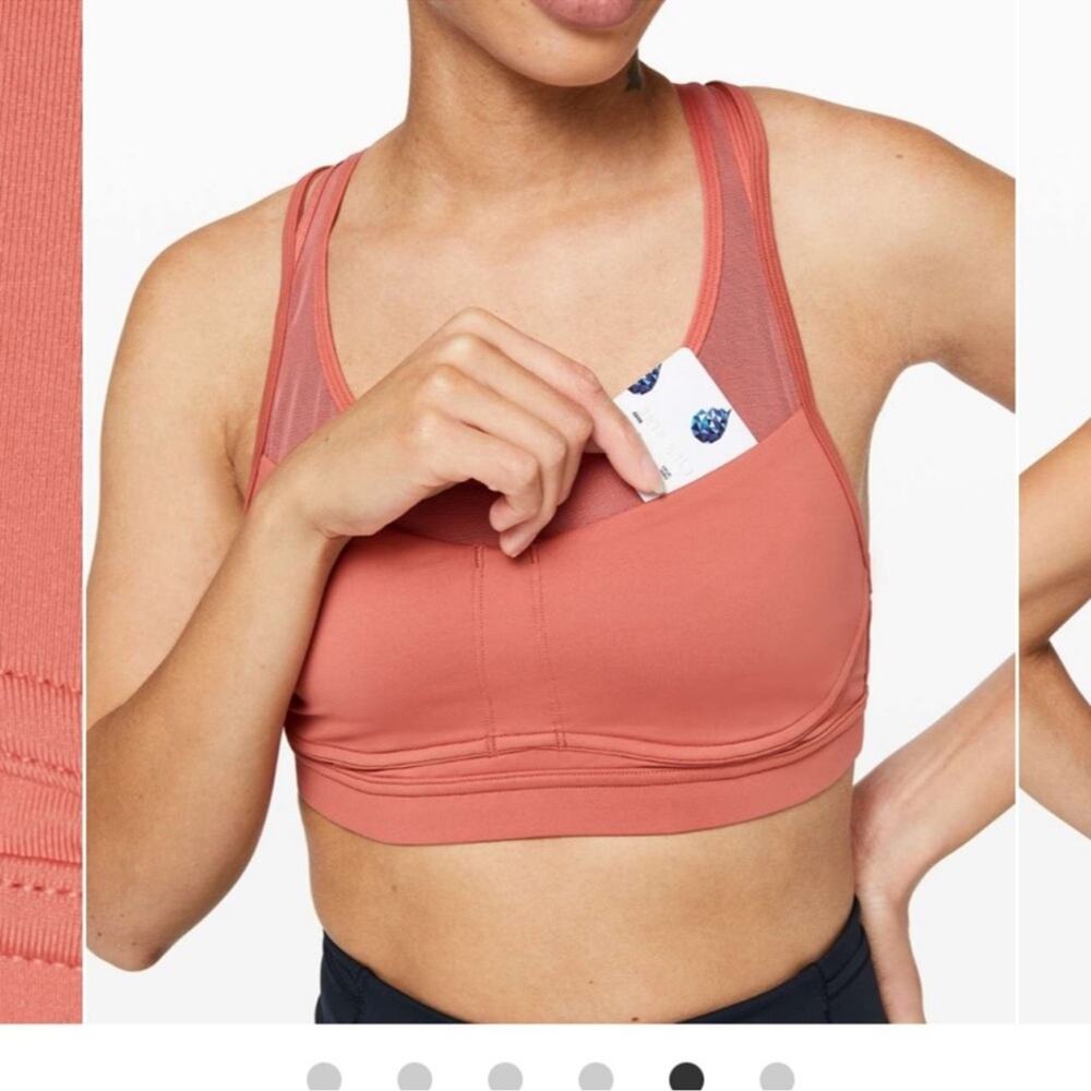 Lululemon | Stash to Dash Sports Bra Coral
